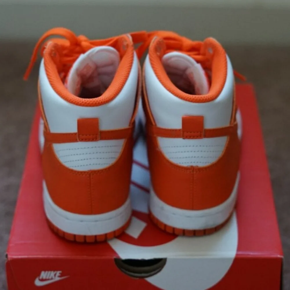 Nike Dunks Orange and White Sneakers